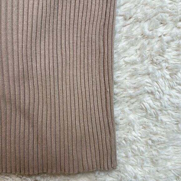 Adrienne Vittadini Ribbed Sweater in Blush/Nude Size Small - Picture 6 of 8